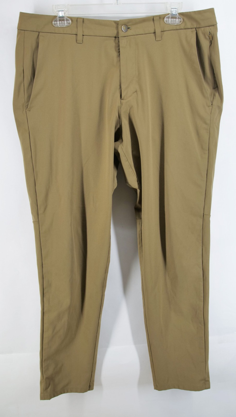 Lululemon Mens 36x30 Light Brown Commission Pants